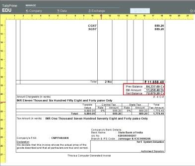 Print Previous Balance in Sales Invoice